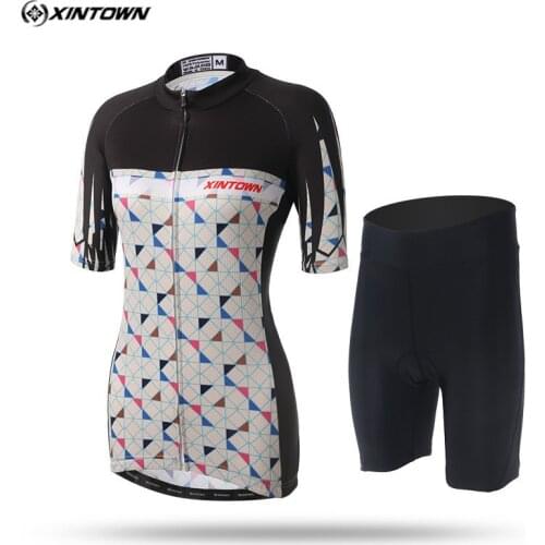 Xintown Breathable Mountain Bicycle Cycling Clothing Women Summer Cycling Jersey Sets Short Sleeve mtb Bike Jersey Ropa Ciclismo