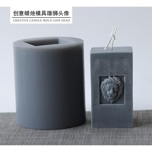 Creative candle mold lion head mold European style antique scented candle ornaments handmade DIY materials