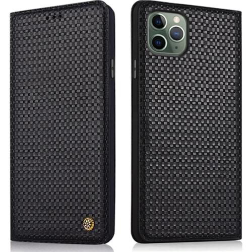 Genuine Leather Magnetic Mobile Phone Case For Iphone 12 11 Pro Max Phone Bag Case Standing Leather Case For Iphone Xs X Xr Max