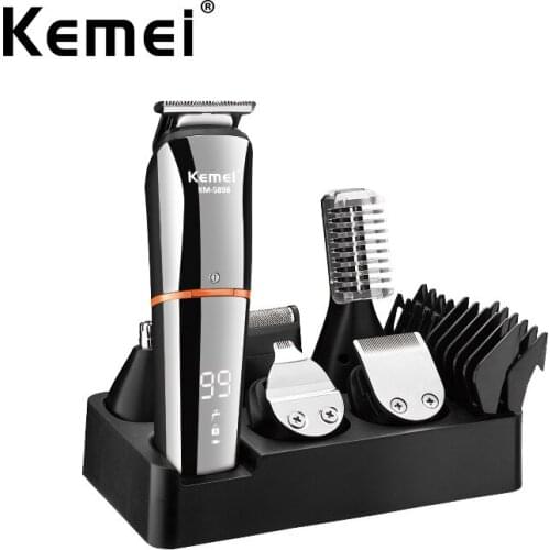 KEMEI Electric Hair Clipper LED Display for Men Professional Hair Trimmer USB Charging Rechargeable Hair Cutting Beard Machine