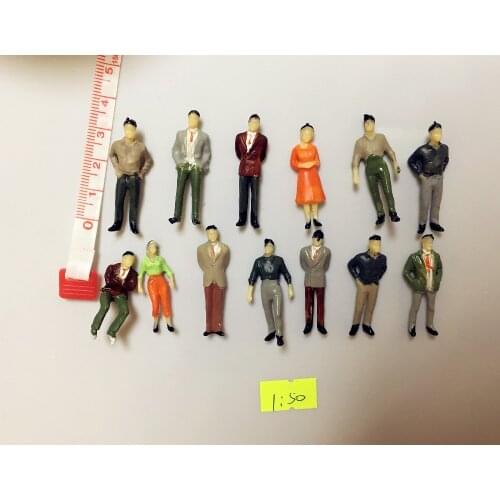 Building model hybrid 1/50 abs plastic character model train people park street scenery20pz--28pz