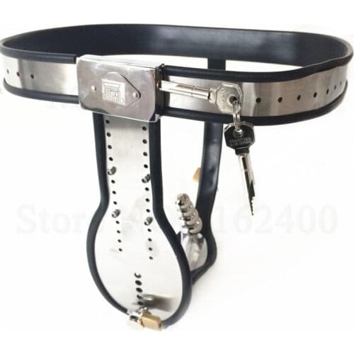 Stainless Steel Underwear Male Chastity Device With Catheter Anal Butt Plug,Cock Cage,Chastity Belt,Penis Rings, Sex Toy For Men