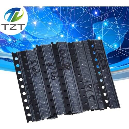 TZT SOT-23 SMD transistor KIT S9013 S9014 S9015 S9018 MMBT3904 MMBT3906 SS8050 SS8550 2N5551 2SC1815 Total 10kinds X10pcs=100pcs