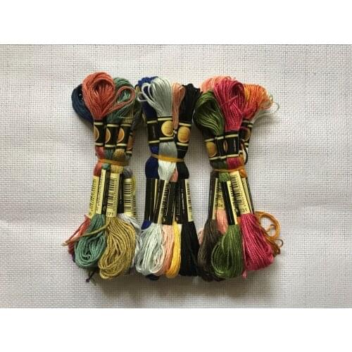 Colors Hand Embroidery Floss Cross Stitch Threads skeins Full range of Colors Friendship Bracelets Floss Crafts Floss