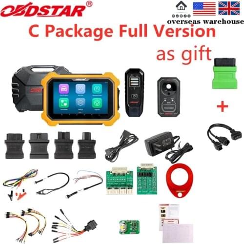 OBDSTAR X300 PAD2 X300 DP Plus C Package Full Version 8inch Tablet Support ECU Programming and for Toyota Smart Key
