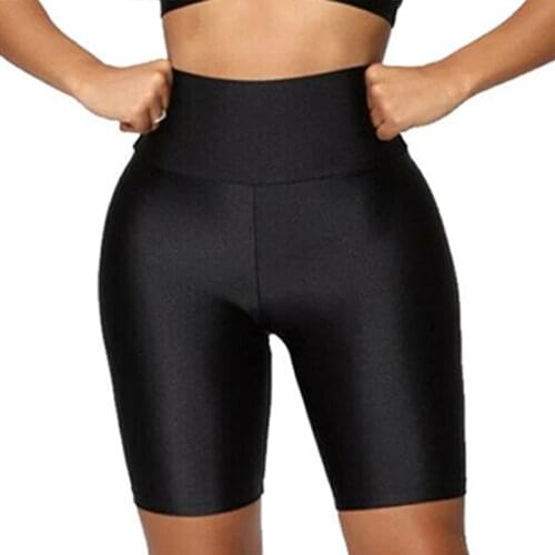 S-3XL 6Colors Solid High Waist Skinny Shorts Casual Women Summer Sports Biker Fitness Cycling Slim Bottoms