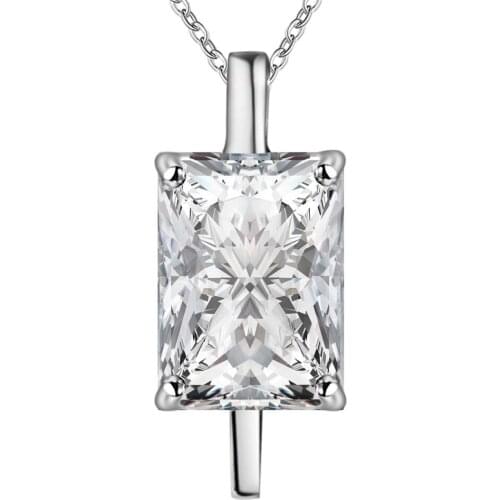 Wholesale Charm Silver Color Pendants For Women Fashion Jewelry Necklace Lady Fashion Jewelry Pendant Transparent Object AN298