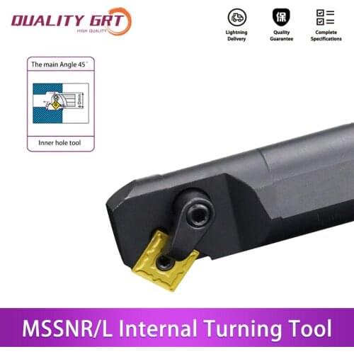 Q.Grt S20R-MSSNR12 S25S-MSSNR12 Internal Turning Tool Holder Carbide Inserts SNMG MSSNR/L CNC Lathe Cutting Tools