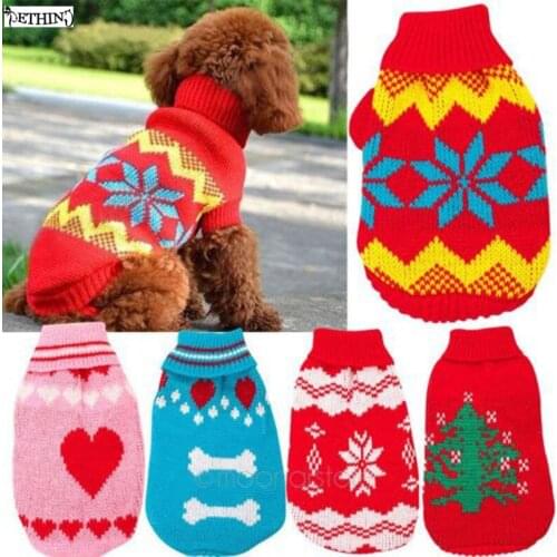Small Dog Sweater Knit Sweater Pets Comfortable Pet Sweater Cute Dog Clothes In Winter Random Colors Dog Clothing
