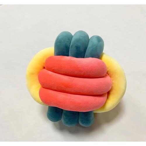 Knot Ball Pillow Hand-woven Square Cushion Throw Knotted Pillow For Home Sofa Decoration Party Decor