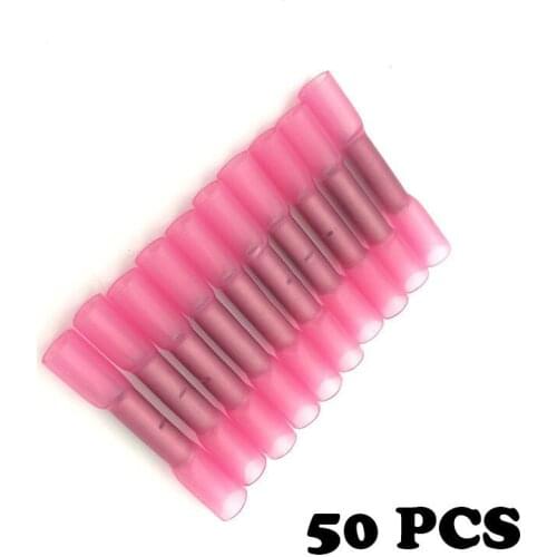 50pcs BHT1.25 waterproof heat shrinkable connection pipe thread intermediate joint cold compressor terminal connector