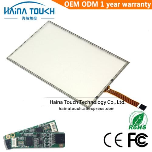 Win10 Compatible 16:10 19 inch 5 wire resistive USB touch panel overlay kit, USB touch screen 19 with USB controller