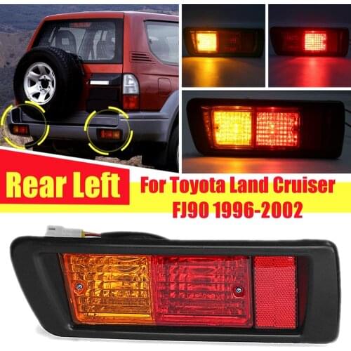 Rear Left&Right Tail Bumper Fog Lights For Toyota Land Cruiser 90/95 1996-2002