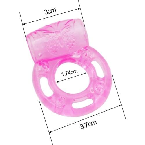 Jelly Penis Vibrator Rings Collars Delay Premature Ejaculation Lock Fine Cock Vibrators Rings Sex Toys For Men Sex Shop