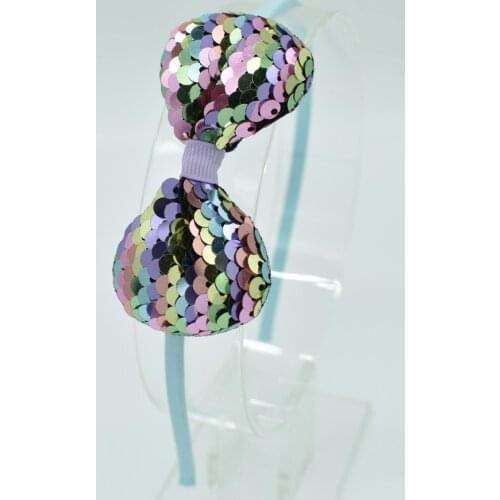 Fashion Woman Childrens Bow Headwear Hair Band kids Color Fish Scale Hair Band Color Baby Hair Band Hair Accessories