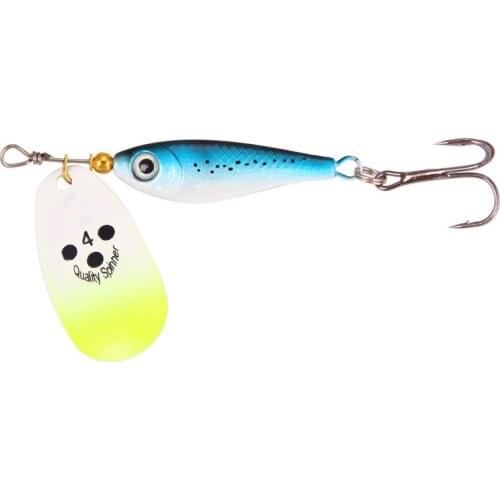 1pc Fish-shaped Rotating Sequin Fishingbait 11g/15g/20g Fake Hard Fishing Lure Crap Bass Pike Bait Swimbait Hard Hook