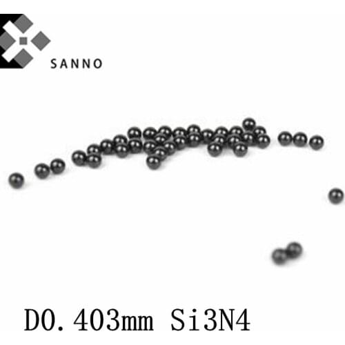 100pcs/pack D0.403mm Si3N4 grinding media beads ceramic balls silicon nitride ceramic bearing ball for dental drill bearings