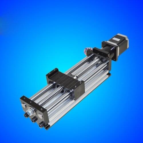 1610 CNC Guide module 80*50 Sliding Table 300mm effective stroke 1610 Ballscrew +nema 23 stepper motor