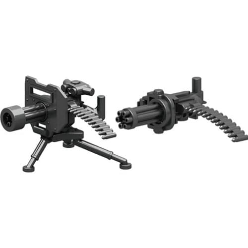 World War 2 WW2 Army Military Soldier City Police SWAT Weapon Accessories Building Blocks Bricks Kids Toys