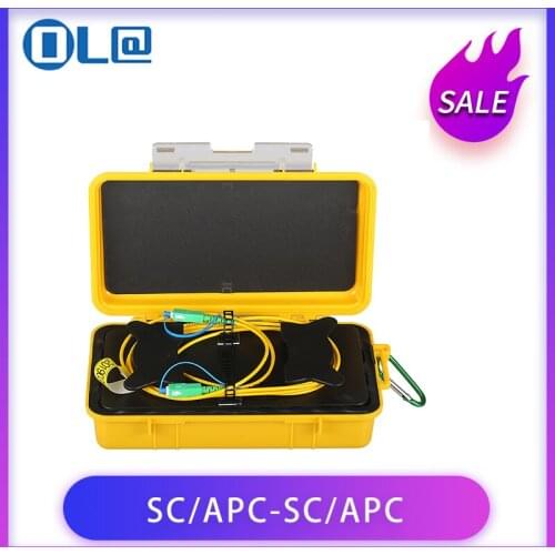 Free Shipping Fiber Optic OTDR Launch Cable Box Single Mode SC/FC/LC/ST 2km SM OTDR Dead Zone Eliminator Fiber Rings