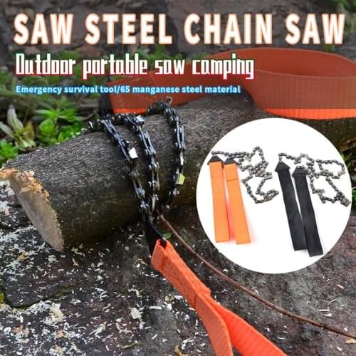 Household Garden Hand Chain Saw Outdoor Woodworking Tools Survival Pocket Chain Saw Hand Chainsaw Wood Cutting Tool