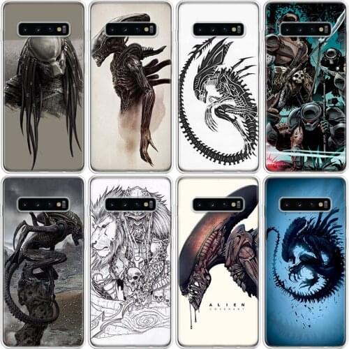 Alien Predator Phone Case For Samsung Galaxy S7 S8 S9 S10 S10E S20 S21 FE Note 8 9 10 20 Ultra J4 J6 J8 Plus Lite Cover