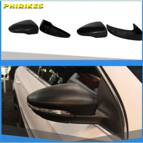 1 Pair Rearview Mirror Cover Side Wing Rear View Mirror Case Covers For VW Golf MK7 7.5 GTD R GTI MK6 6 Polo 6R Scirocco Passat