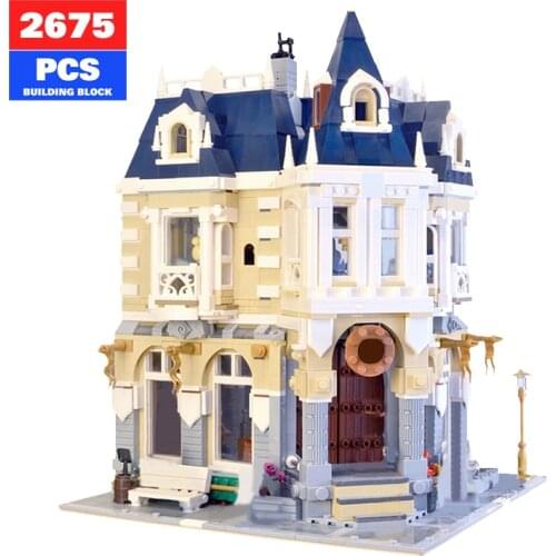 MOC City Creative City Street View Medieval The Costume Shop Castle Modular Building Blocks Bricks Christmas Toy Birthday Gift