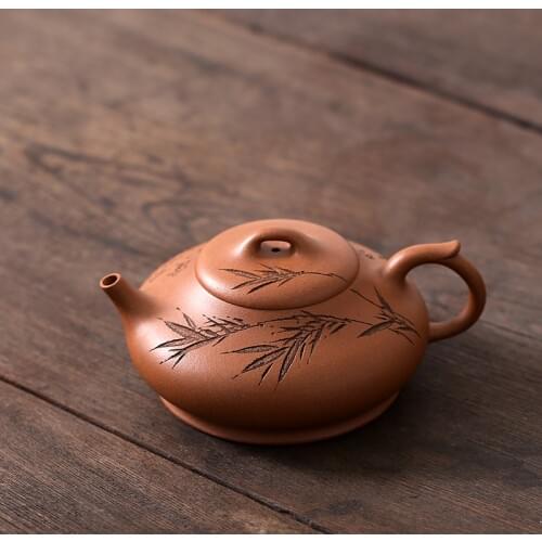 Hall yixing recommended undressed ore famous tea set by hand painted stone gourd ladle bosom friend home period of mud