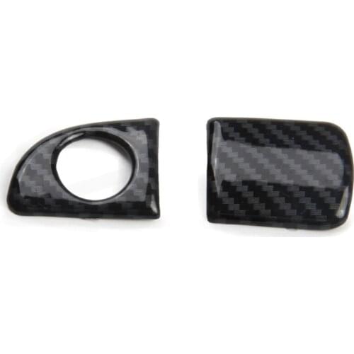 Car Carbon Fiber Co-Pilot Glove Box Handle Switch Cover Trim for Dodge Charger 2011-2020 Accessories