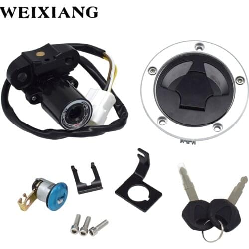 For Kawasaki Ninja Z800 ZX6R ZX600 ZX636 ZX10R ZX14R ABS 2011-2019 Motorcycle Ignition Switch Kit Assembly Fuel Gas Cap Tank Cov