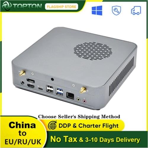 TOPTON Powerful AMD Mini PC Ryzen 7 4800H 8 Core M.2 NVMe Gaming Computer Windows 10 Radeon Graphics AX WiFi6 4K HDMI DP Type-C