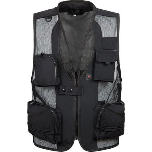 Mens christmas equipment cardigan Vests waistcoat plus size XXXL 5XL outerwear clothing photographer sleeveless jacket