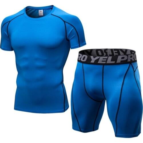 Mens Running Suits Sport GYM T shirt Short Sleeve Football Basketball Tennis Shirt Quick Dry Fitness Sports T Shirt Sportswear