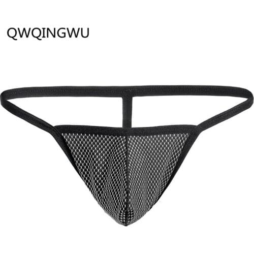 Men Sexy Underwear Low Waist Briefs Bikini G-string Thong Jocks Tanga Underwear Shorts Exotic T-back Briefs Thongs Underpants