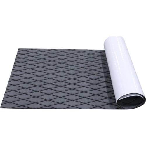 EVA Foam Faux Teak Boat Deck Mat Decking Sheet Yacht Flooring Anti Skid Mat Self Adhesive Vehicle Pad