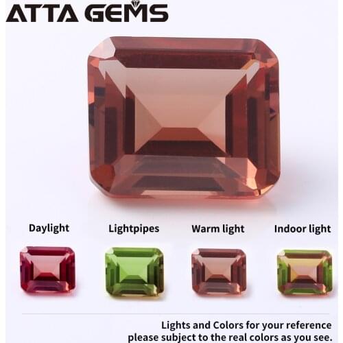 Diaspore Loose Gemstone Faced Cut Octangon Shape Emerald Cut For Jewelry Design Created Color Change Stone Diaspore Stone