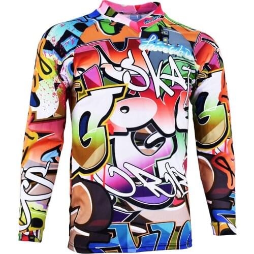 SPTGRVO LairschDan New Downhill Jersey MTB Offroad Long Motocross Bike Jersey MX DH Cycle Clothing For Men Bicycle Racing Shirt