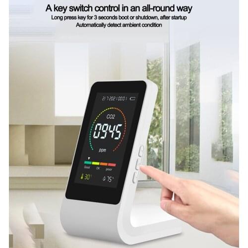 Co2 NEW Meter Co2 Sensor Detector Air Quality Monitor Air Analyzer with Temperature Humidity Display 5000PPM Measuring Range
