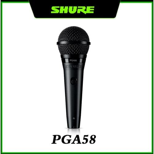 Original Shure PGA58 Wired Vocal Dynamic Microphone Handheld Microphone Home KTV Guitar Singing Performance Microphone