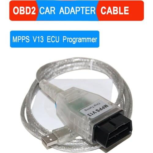 MPPS V13 ECU Programmer SMPS V13.02 ECU Chip Tuning K CAN Flasher Remap OBD2 Multi-Language