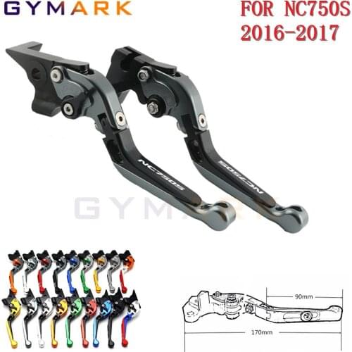 For HONDA NC750 NC750S NC750X NC 750 S 2016 2017 Motorcycle Accessories Foldable Extendable CNC Brake Clutch