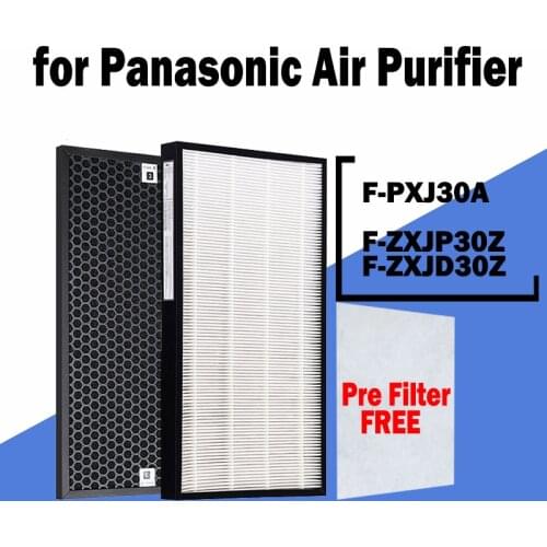 Replacement Air Purifier F-ZXJP30Z F-ZXJD30Z HEPA &Activated Carbon Filter for Panasonic F-PXJ30A F-PXJ30H F-PXJ30M F-FB30A