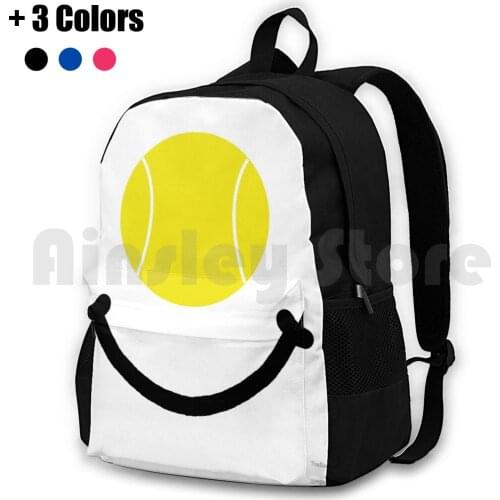 Tennis Smile Outdoor Hiking Backpack Riding Climbing Sports Bag Funny Humorous Tennis Smile Sports Ball Team Player Athlete