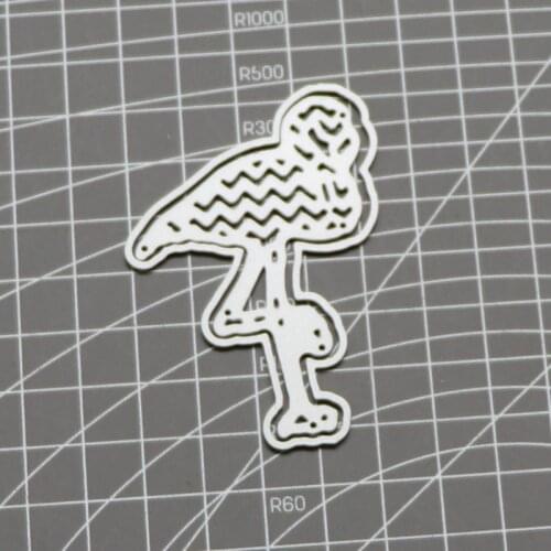 Animal Red-crowned Crane Ostrich Metal Cutting Dies Frame Craft Embossing Stencil for Handmade Paper Card Making Scrapbooking