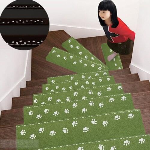 Indoor Luminous Visible Stair Mat Cartoon Self-adhesive Floor Mat Home Floor Mat Stairs Luminous Mat
