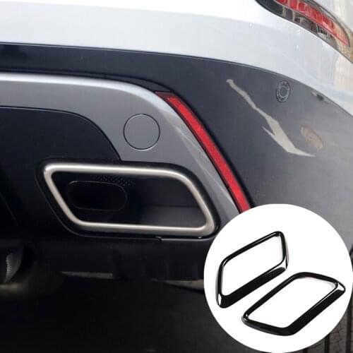 For 2017-2021 Land Rover Range Rover Velar Stainless Steel Tail Throat Exhaust Pipe Decorative Cover Decorative Accessories