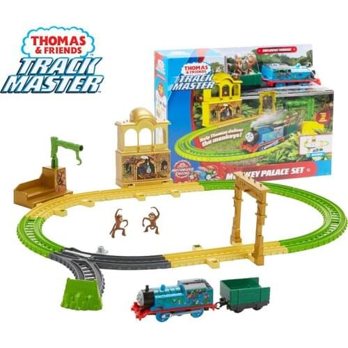 Thomas & Friends Trackmaster Monkey Palace Set Train Play Diecast Car Railway Motorized Engine Track Playset Toys For Children