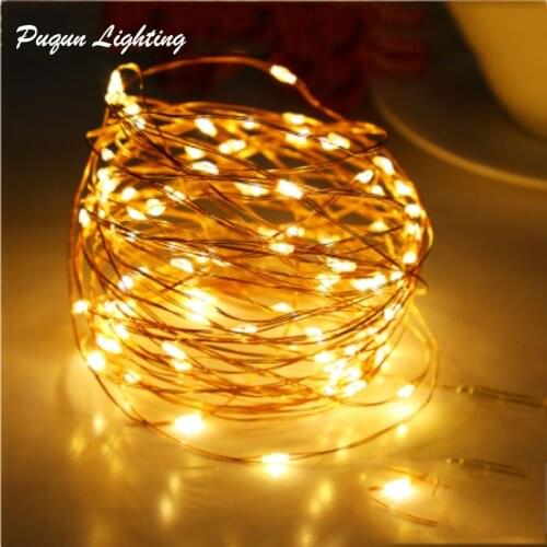 2M 5M 10M Micro Copper Wire Led Battery Light String Fairy Light Garland Christmas Led Lights luces party led decoration Lights