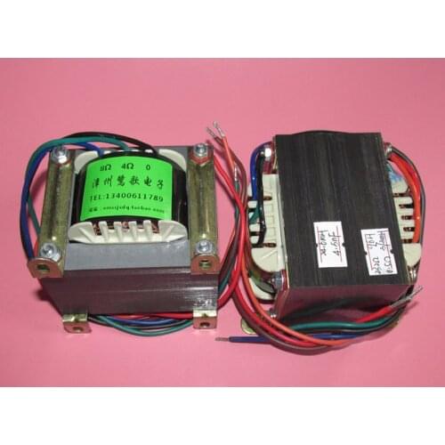 35W 9K: 4Ω / 8Ω push-pull output transformer, primary over 100mA current, EI76 iron core stack thickness 50mm, 8 clips 6